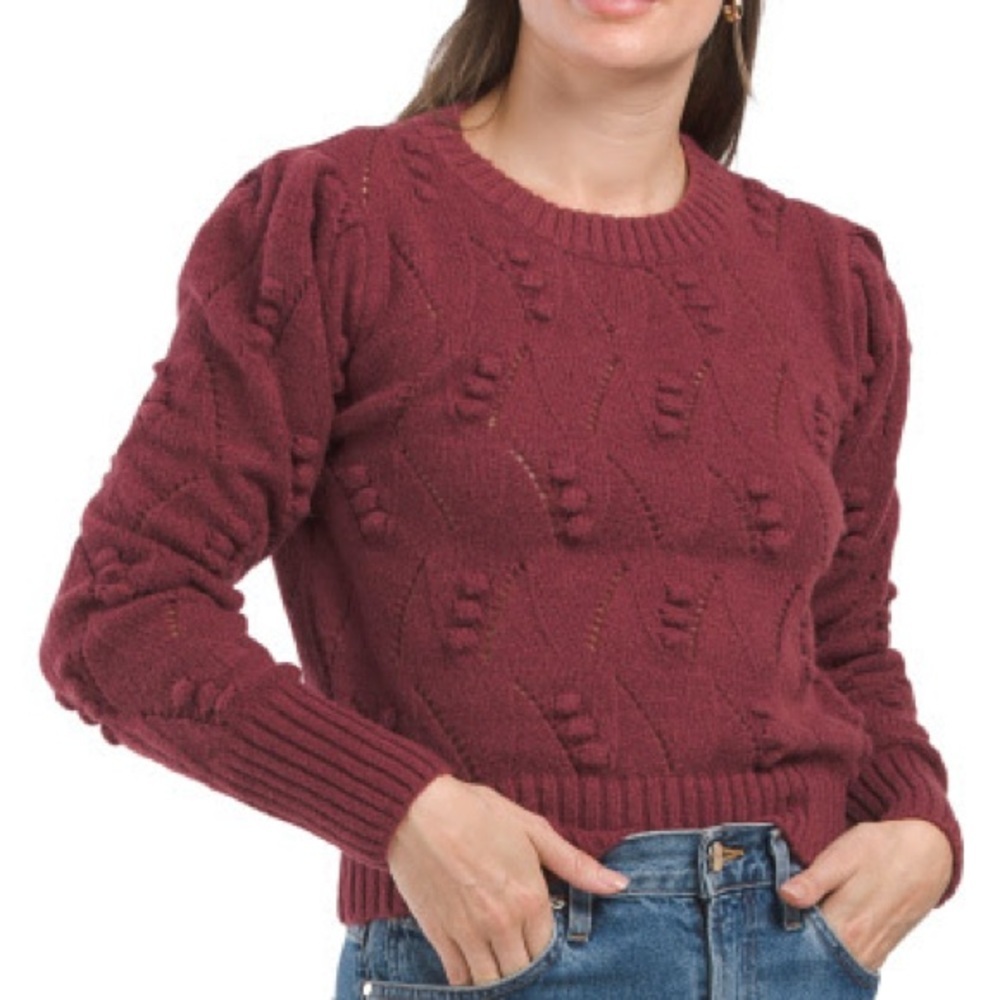 MINK PINK Lillie Bobble Knit Sweater, Medium NWT